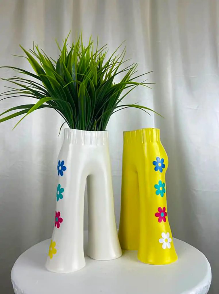 دکوراسیون داخلی گلدان سفالی فانتزی