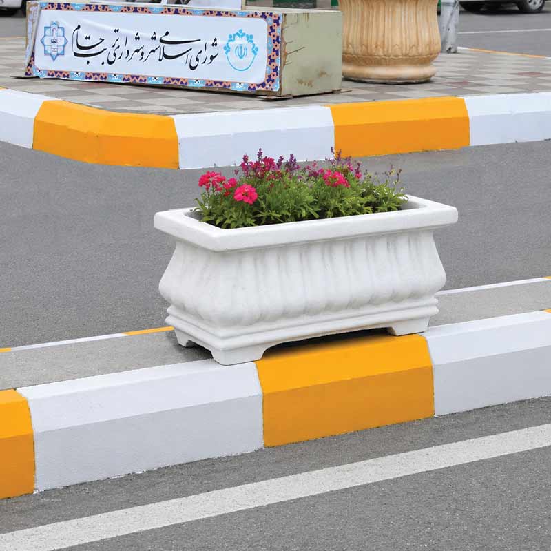 گلدان بتنی رومی طولی کوچک کد 134