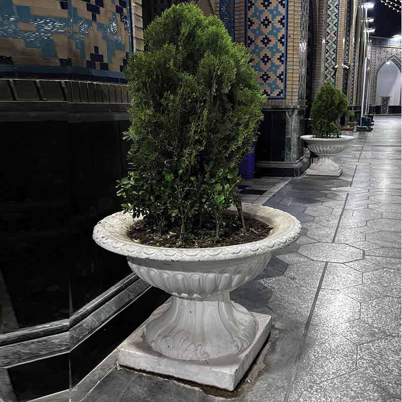 گلدان بتنی صدفی بزرگ کد 131